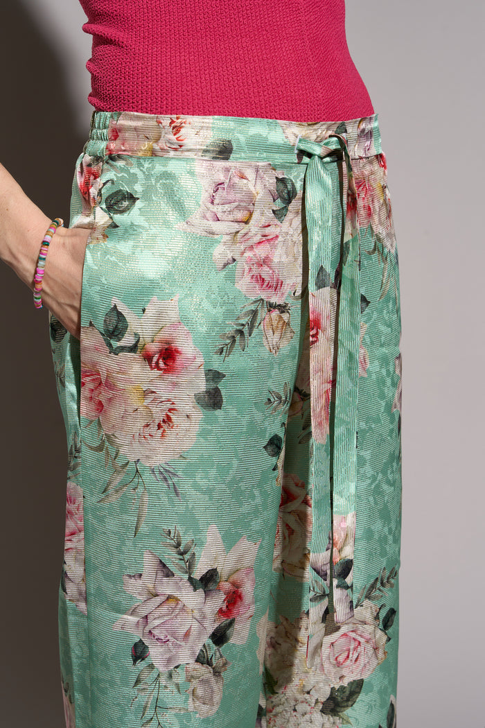 Pantaloni in seta jacquard lurex edizione limitata M11Shop - Pantaloni Donna | M11 Shop