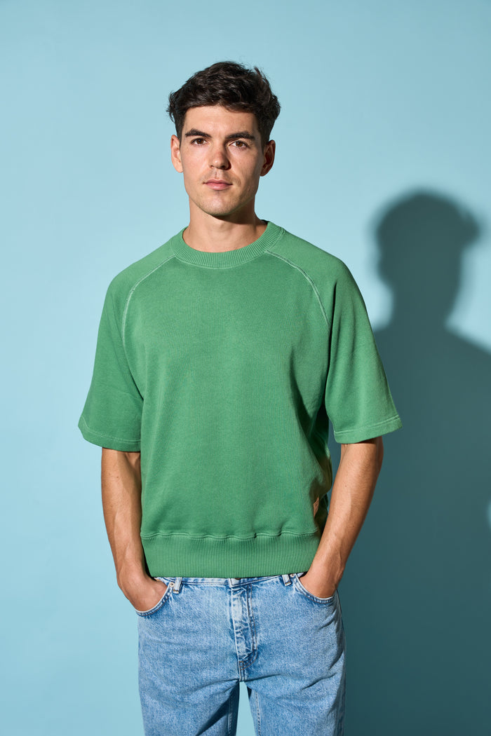 100% Organic Cotton Good Basic Short Sleeve Sweatshirt Merz b. Schwanen - ALL | M11 Shop