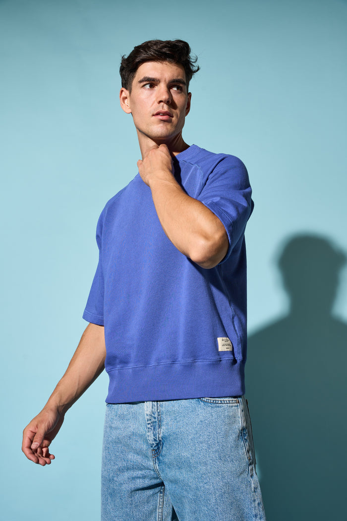 100% Organic Cotton Good Basic Short Sleeve Sweatshirt Merz b. Schwanen - ALL | M11 Shop