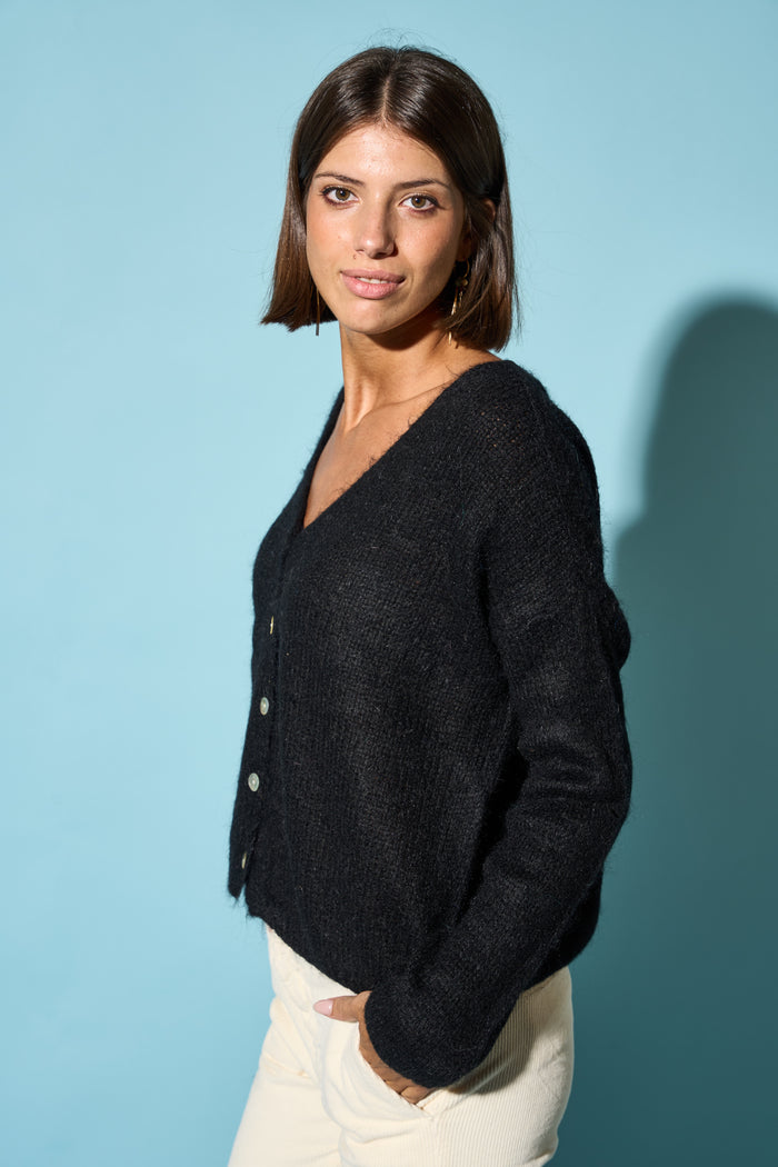 Cardigan Melinda corto con bottoni Colorine - ALL | M11 Shop
