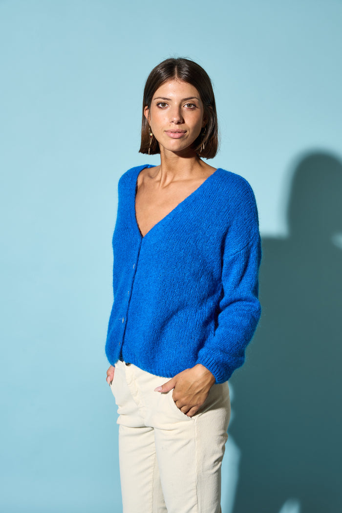 Cardigan Melinda corto con bottoni Colorine - ALL | M11 Shop