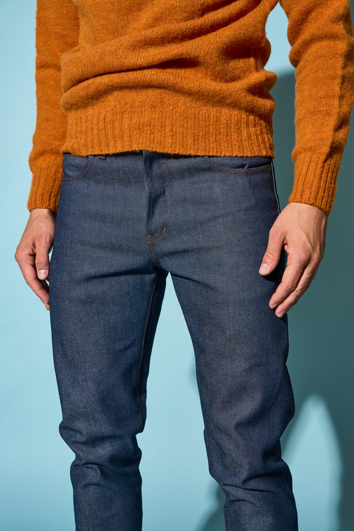 Jeans Natural Indigo Selvedge Naked & Famous - Pantaloni Uomo | M11 Shop