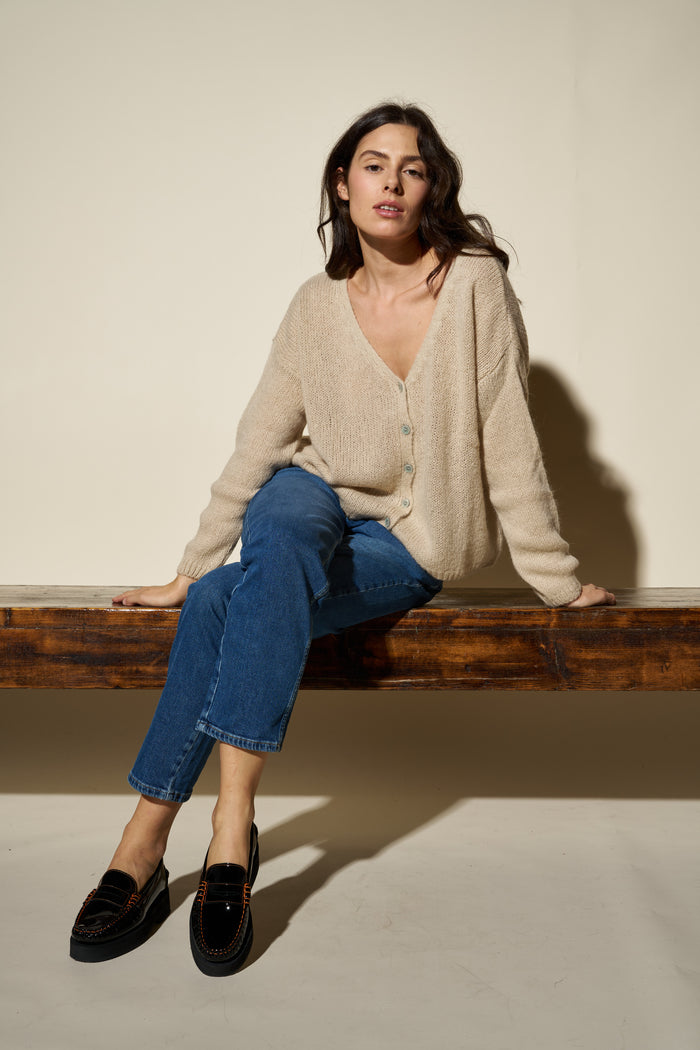 Cardigan Melinda corto con bottoni Colorine - ALL | M11 Shop