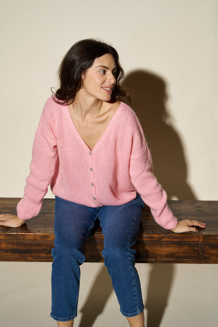 Melinda Short Cardigan with Buttons Colorine - little colors | M11 Shop