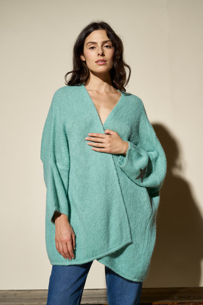 Cardigan Freda con stelle Colorine - Abbigliamento | M11 Shop