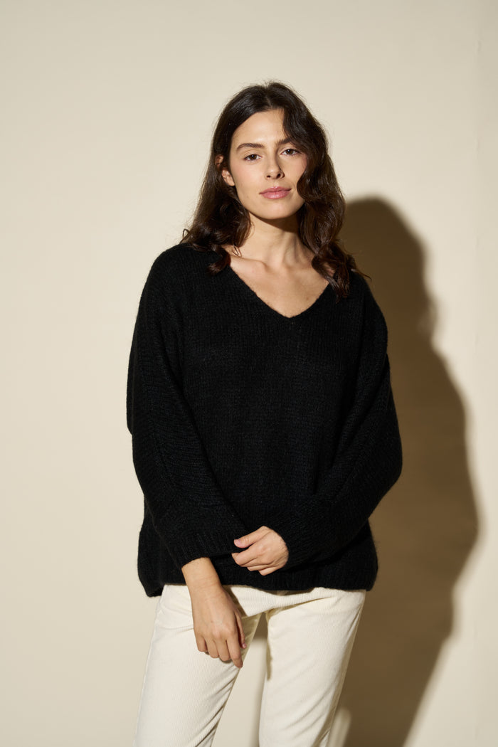 Maglione Costanza con scollo a V in mohair Colorine - Abbigliamento | M11 Shop