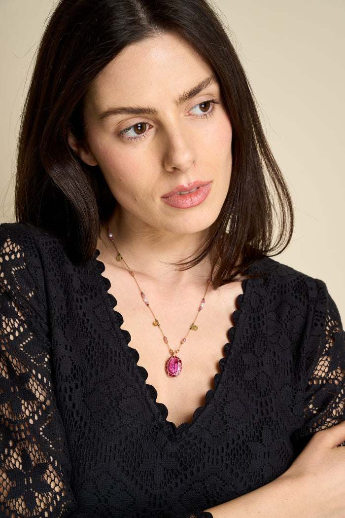 Sophia Ilyoucha semiprecious stone necklace | M11 Shop