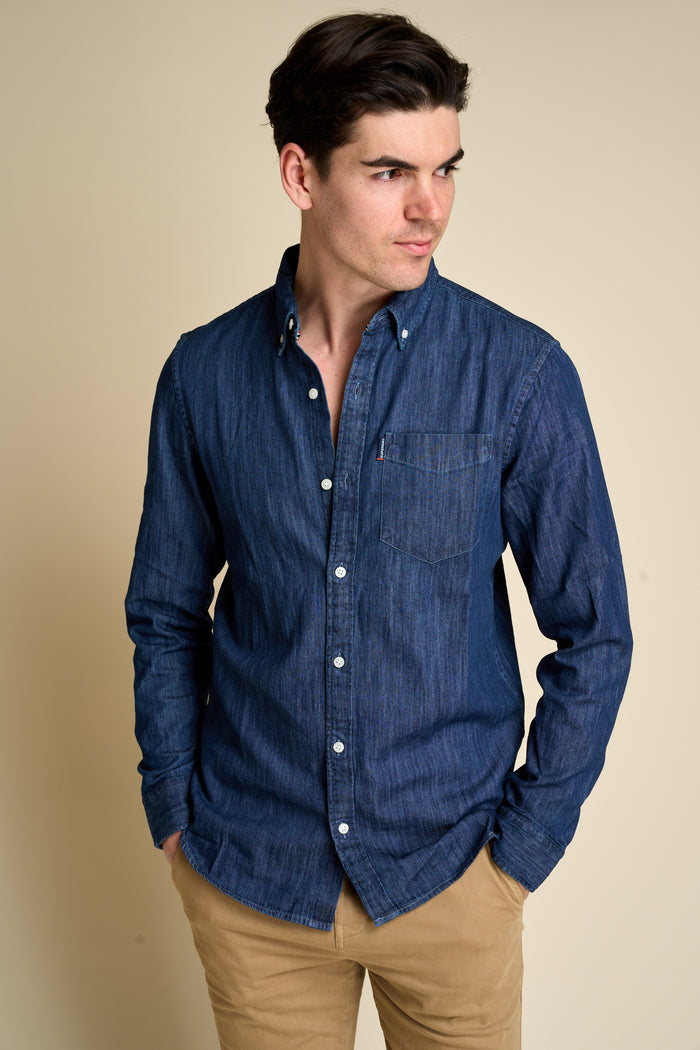 Camicia denim Essential Superdry - Camicie Uomo | M11 Shop