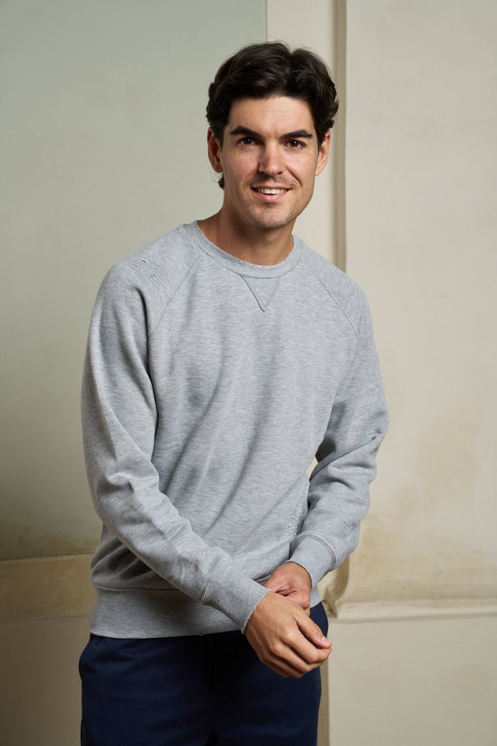 In The Box Vintage-Style Crewneck Basic Sweatshirt - Men's Sweatshirts | M11 Shop