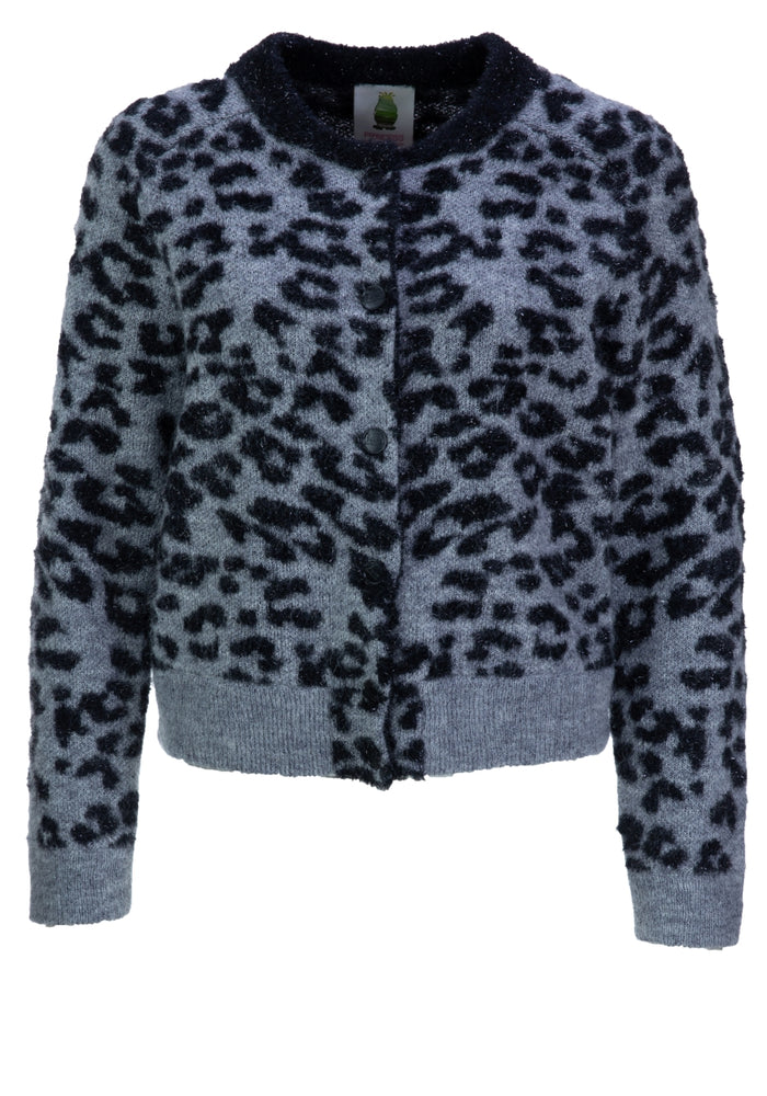Cardigan lucido leopardato jacquard Princess goes Hollywood - FW 25/26 | M11 Shop