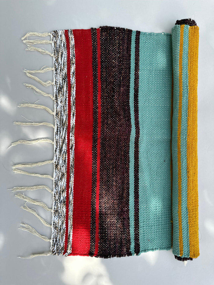 Tappeto multicolore in cotone Puebco - Tappeti e Cuscini | M11 Shop