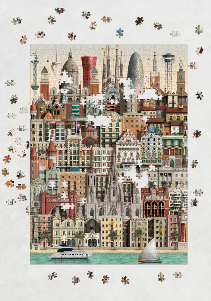 Puzzle Barcellona (1000 PCS) Martin Schwartz - Accessori per la Casa | M11 Shop