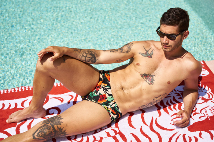 Slip vita bassa in lycra stampata M11Shop - Costumi da Bagno Uomo | M11 Shop