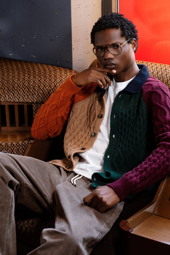 Gardigan color Block In The Box - FW 25/26 | M11 Shop