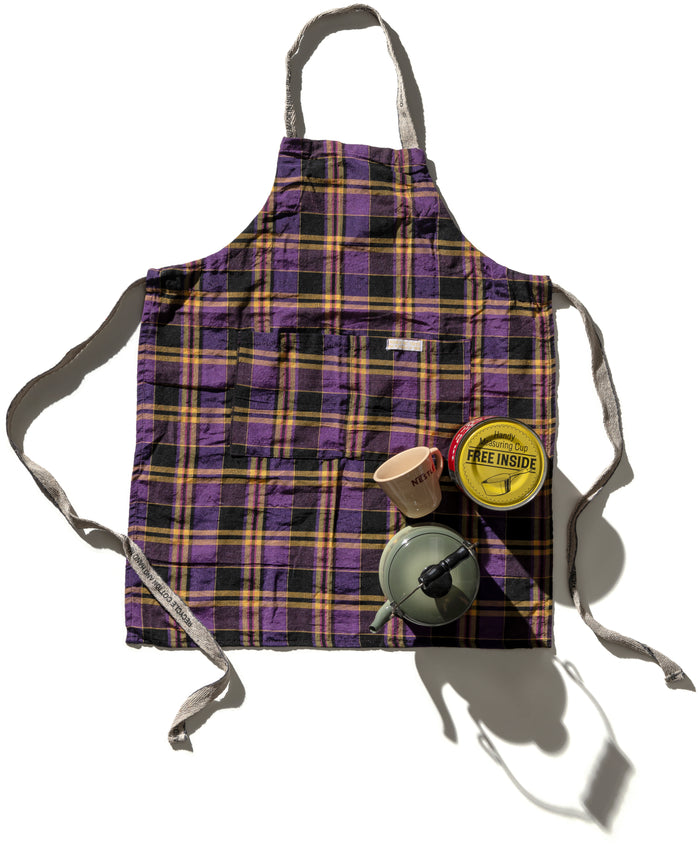 Puebco Recycled Cotton Check Apron - ALL | M11 Shop