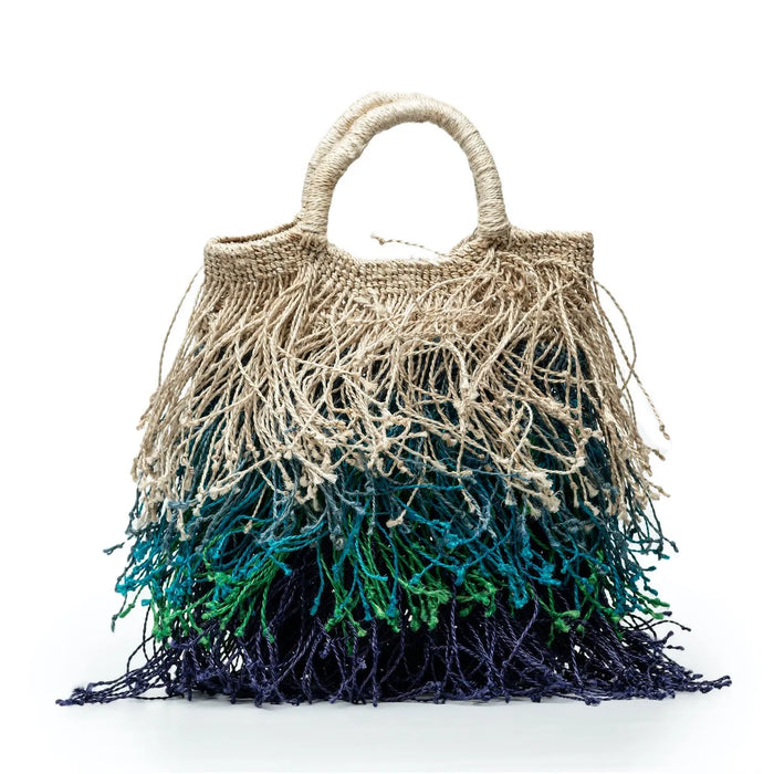 Borsa macrame in juta con frange multicolore Maison Bengal - Nuovi arrivi | M11 Shop