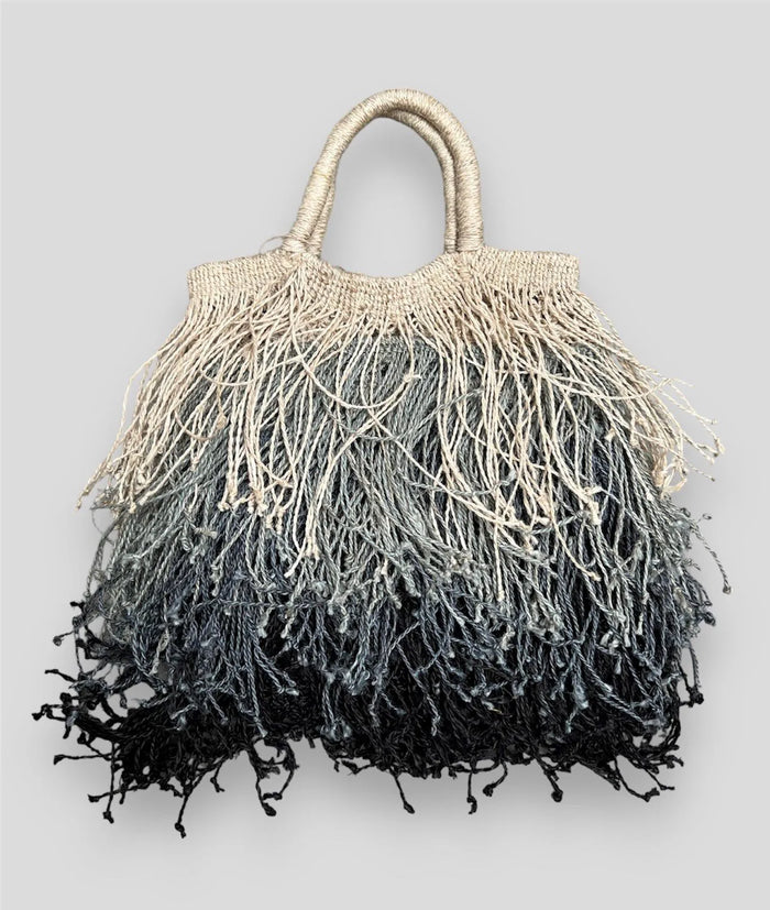 Borsa macrame in juta con frange multicolore Maison Bengal - Nuovi arrivi | M11 Shop