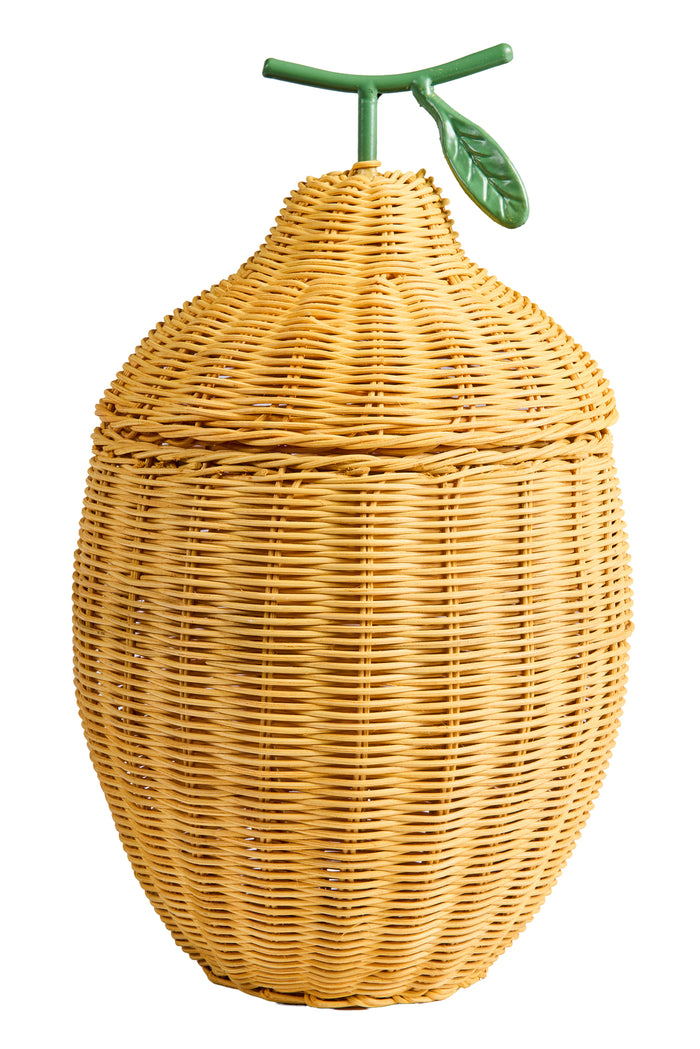 Cestino Aloha limone con coperchio Puebco - ALL | M11 Shop