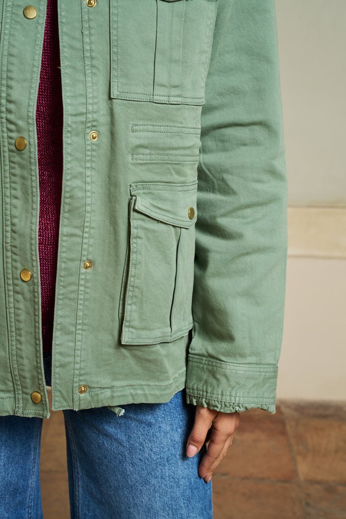 Ilyoucha embroidered denim jacket | M11 Shop