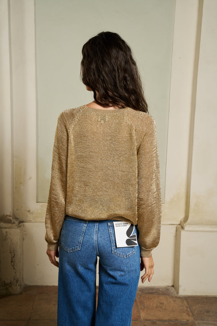 Romy Wild Lurex Sweater | M11 Shop