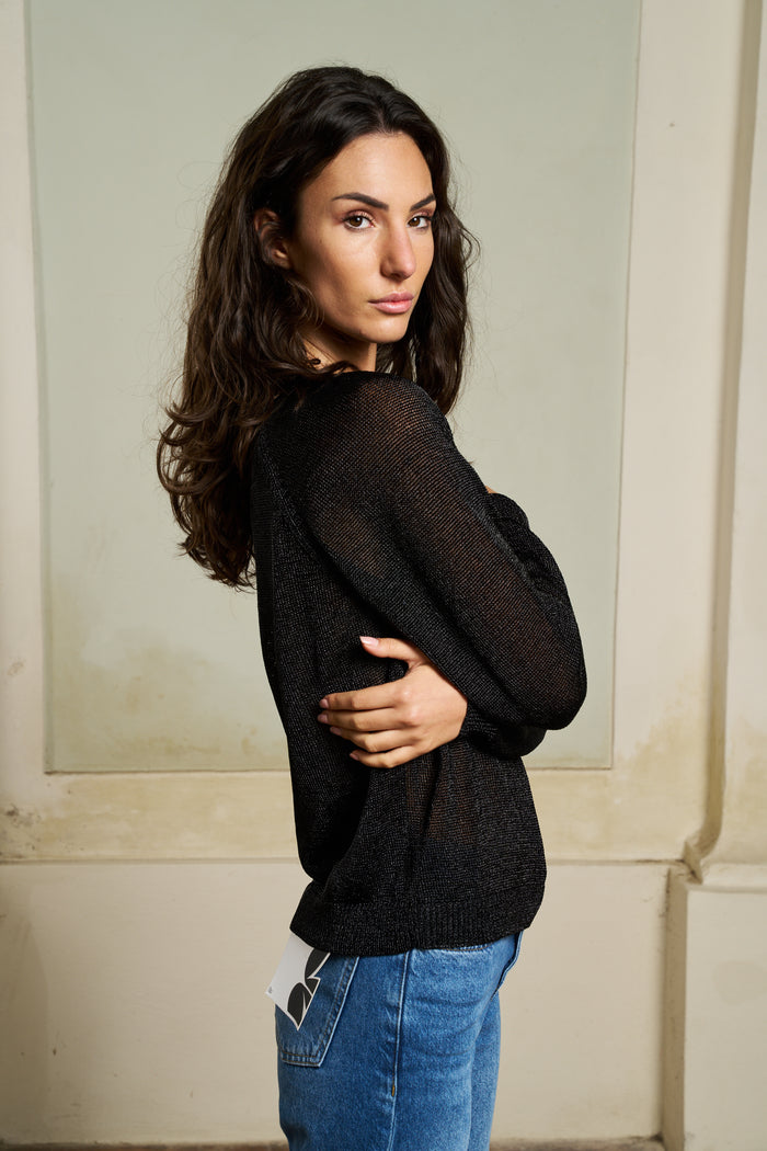 Romy Wild Lurex Sweater - Women's Knitwear | M11 Shop