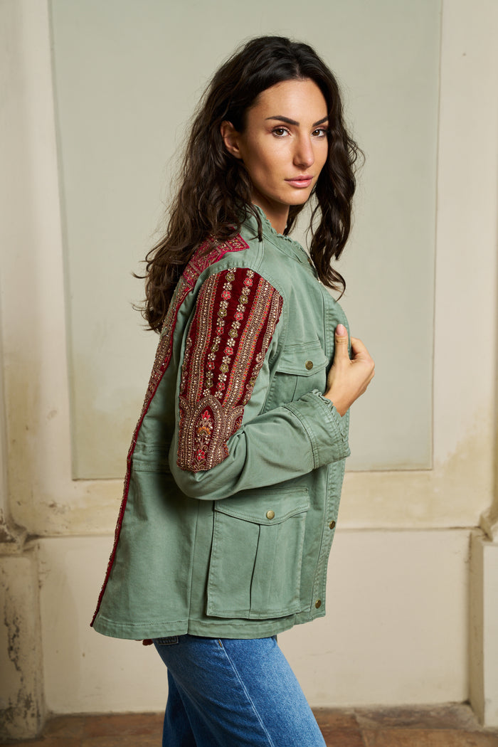 Giacca in jeans ricamata Ilyoucha - FW 25/26 | M11 Shop