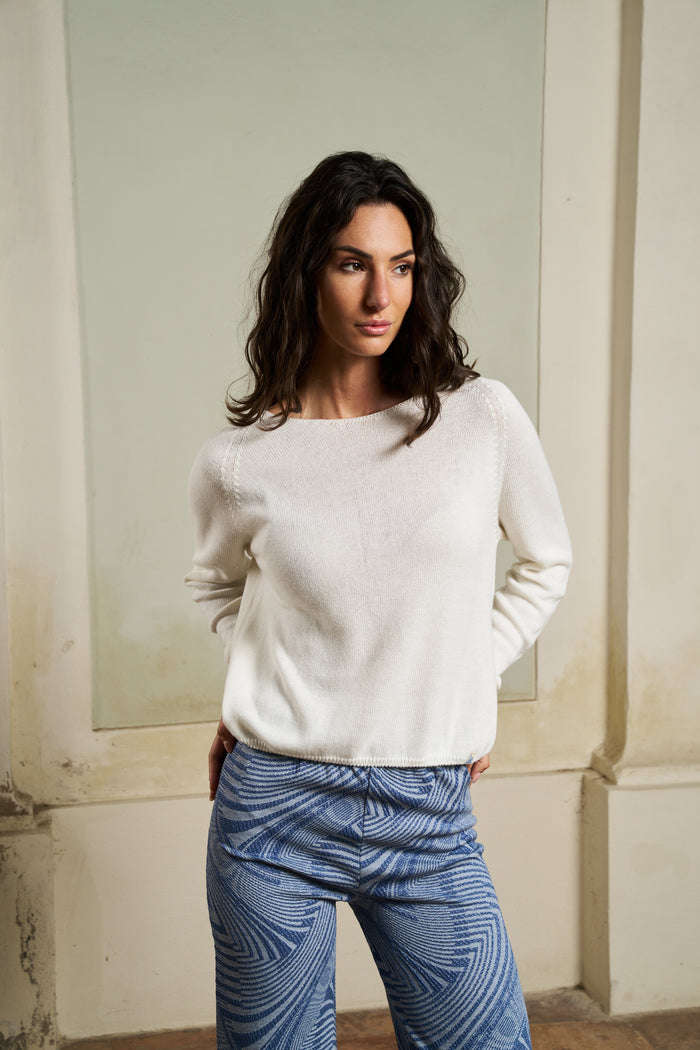 Merz b. Schwanen Women's Crewneck Sweater - Women's Knitwear | M11 Shop