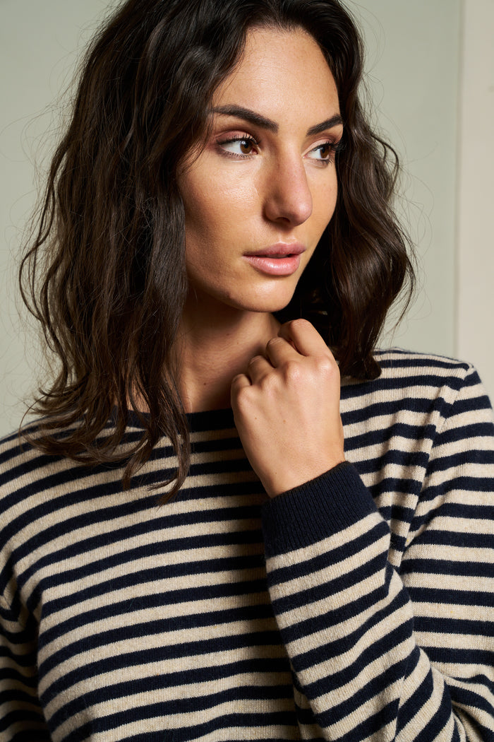In The Box Striped Sweater - Women's Knitwear | M11 Shop