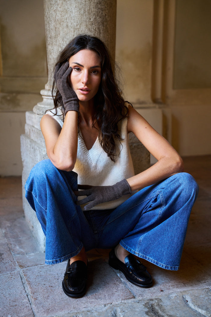 Guanti 100% cashmere Palme - Gloves | M11 Shop
