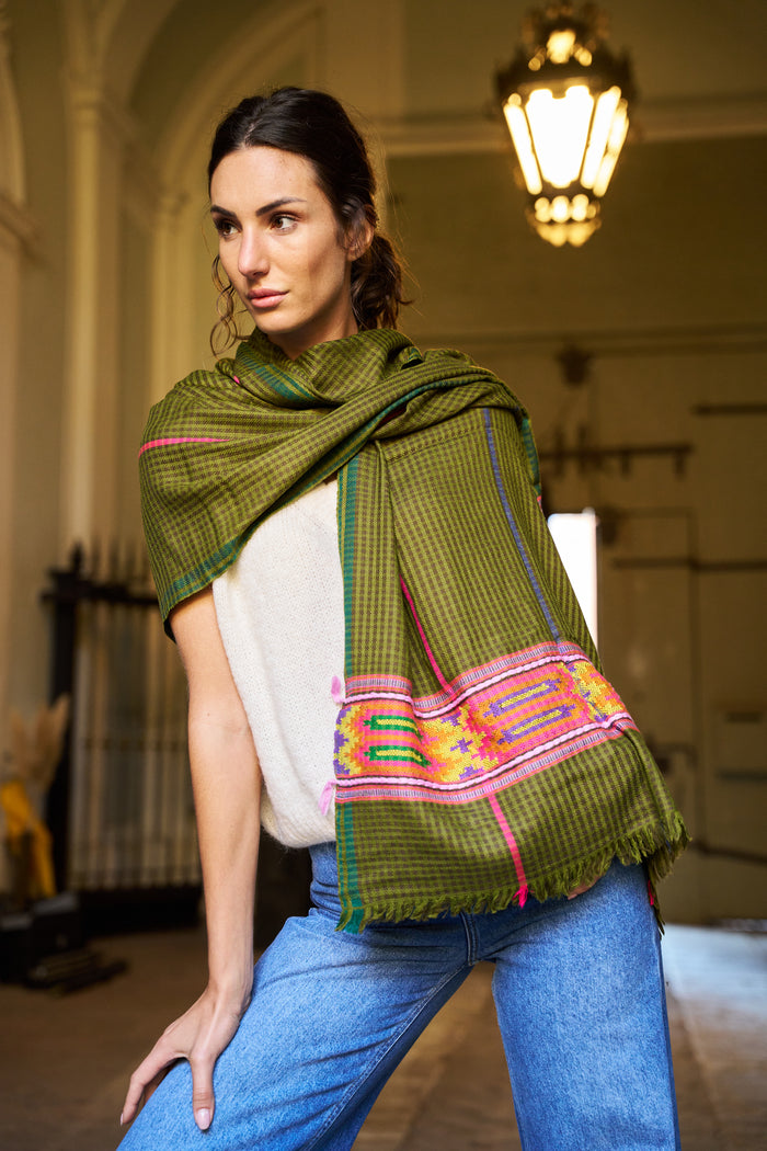 Sciarpa pied de poule Palme - Scarves | M11 Shop