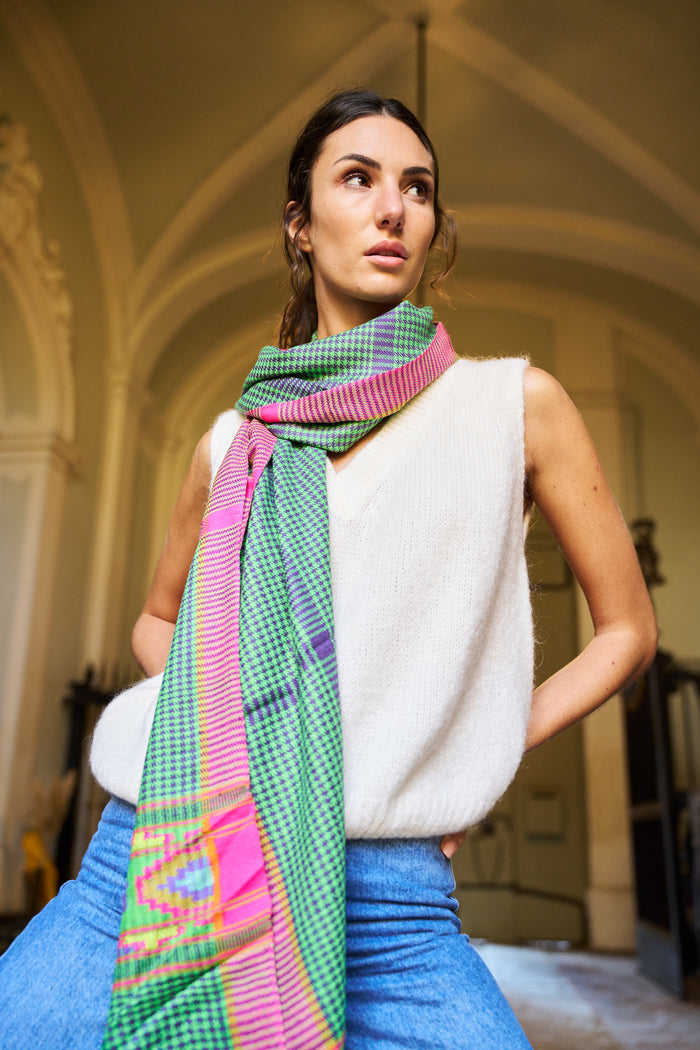Sciarpa pied de poule Palme - Scarves | M11 Shop