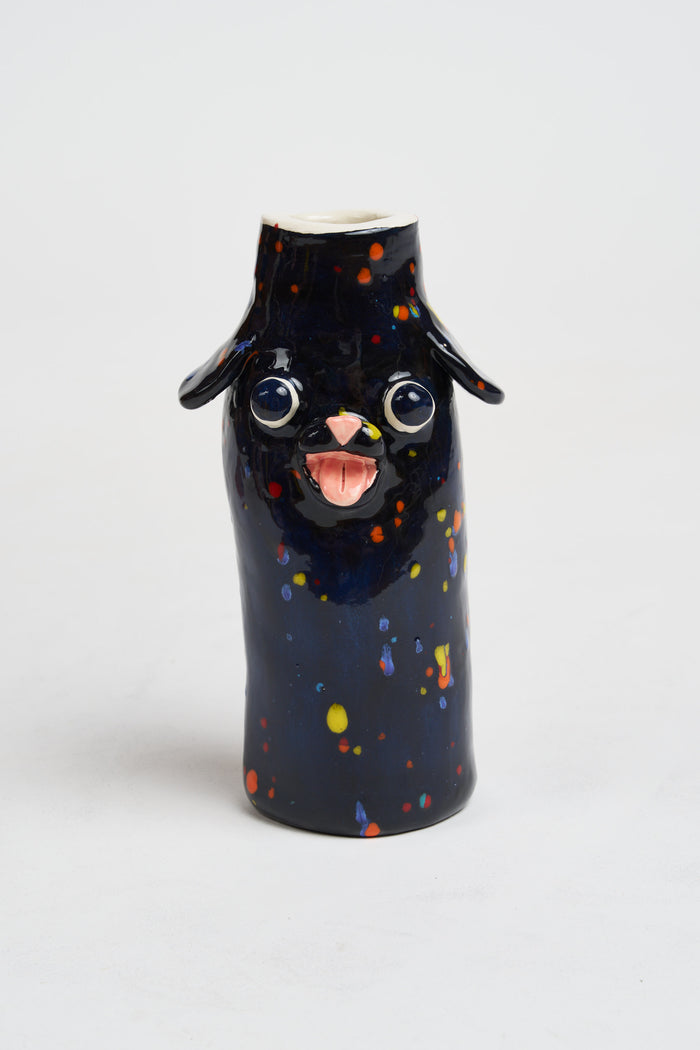 Vaso black confetti dog Katie Kimmel - Oggetti per la Casa | M11 Shop