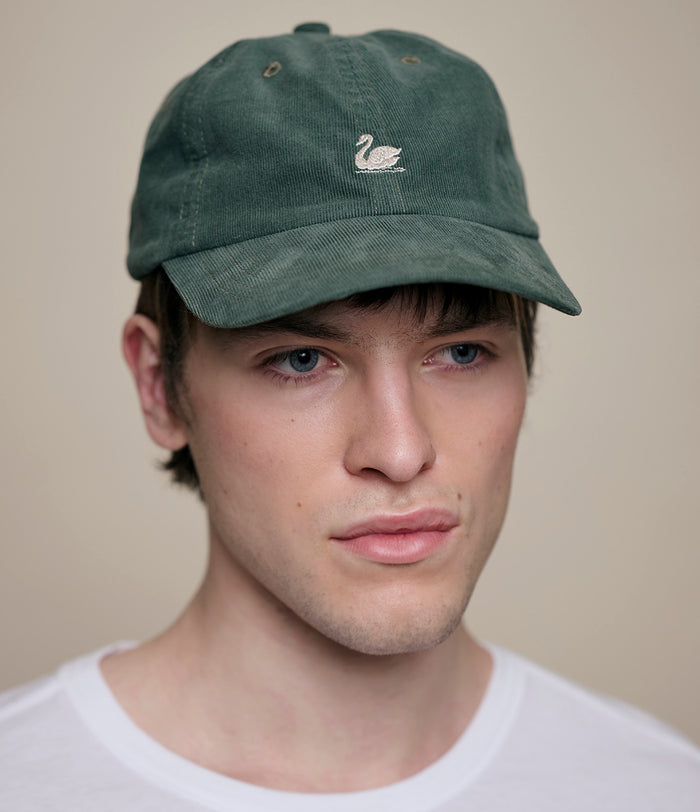 Cotton twill cap with Merz b. Schwanen logo - All the products | M11 Shop