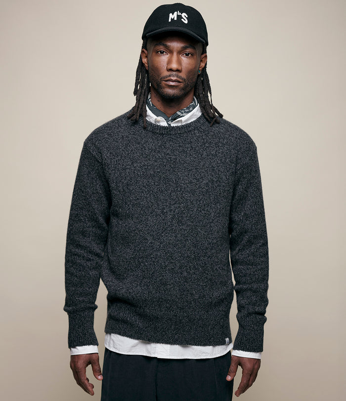 Merz b. Schwanen Men's Merino Wool and Cashmere Blend Crew Neck Sweater - ALL | M11 Shop