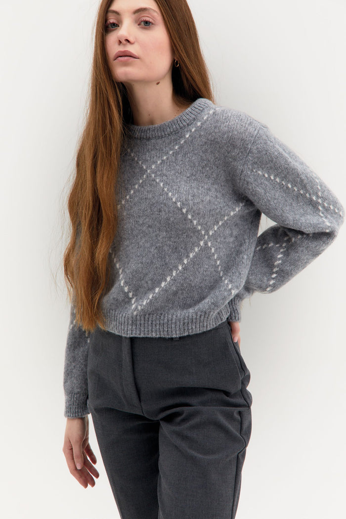 Maglione con rombi Cornelia Tenné The Label - FW 25/26 | M11 Shop