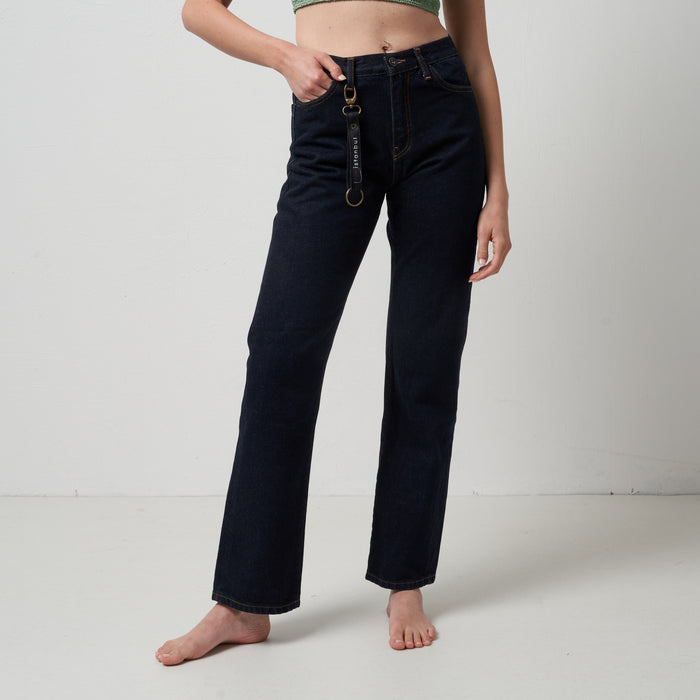 Jeans da donna Mira Boyfriend dark blue Selvedge RaDenim - Pantaloni Donna | M11 Shop