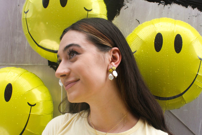 Orecchini Smiley Face Susan Alexandra - Susan Alexandra | M11 Shop