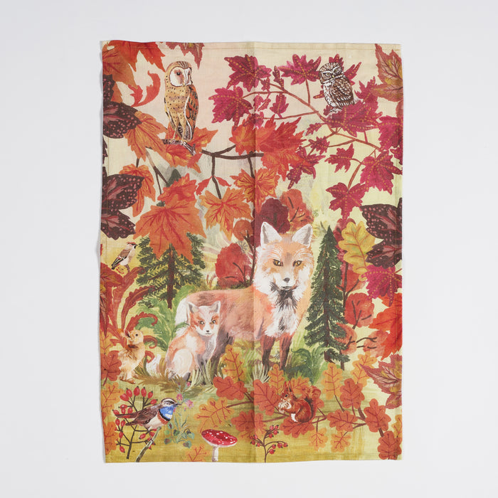 Strofinaccio Volpi nel Bosco by N. Lété 70x50 cm Avenida Home - Oggetti per la Casa | M11 Shop