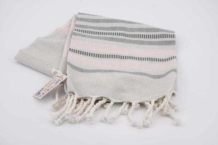Asciugamano grigio rosa polvere 50x94 cm by Room - Teli | M11 Shop