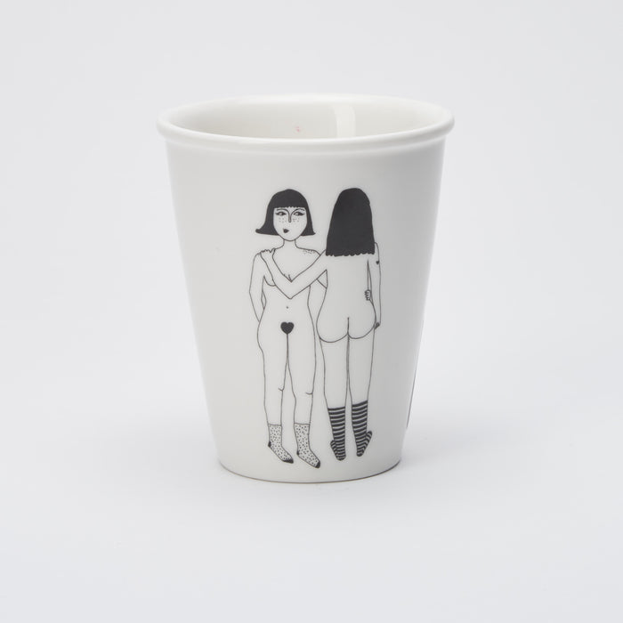 Tazza 4 Boobies in porcellana bianca - Tazze | M11 Shop