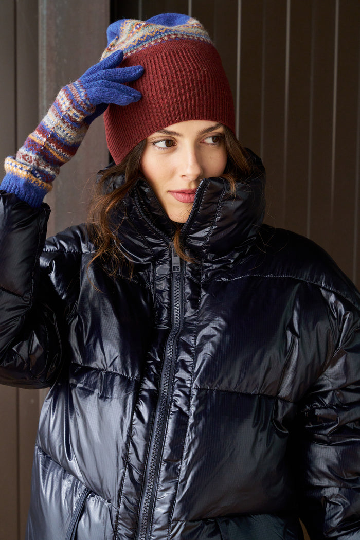 Cappello con risvolto alpino in lana Merino Eribé | M11 Shop