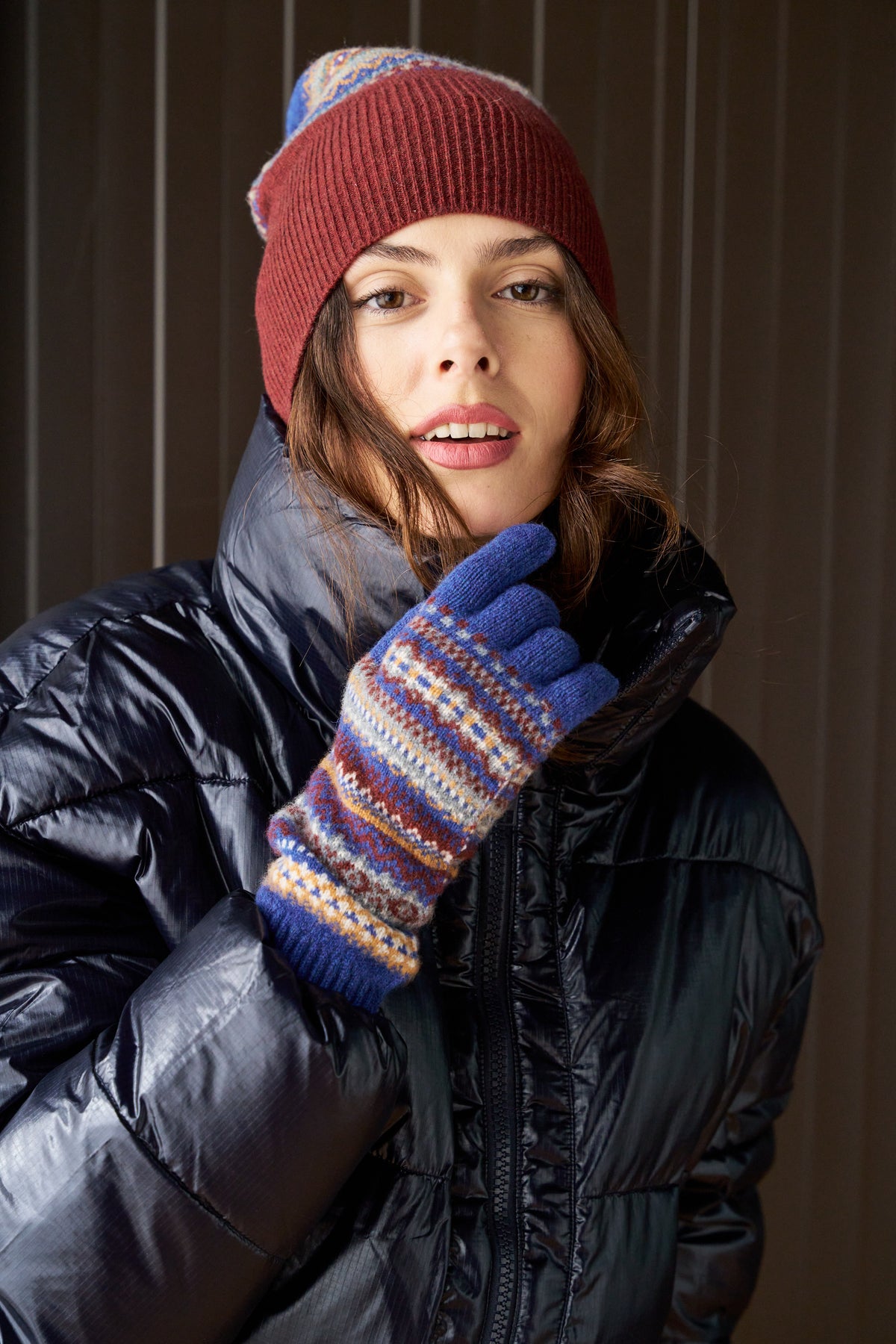 MONCLER: Cappello in lana vergine a coste - Nero | Cappello Moncler MONCLER: Cappello in lana vergine a coste - Nero | Cappello Moncler