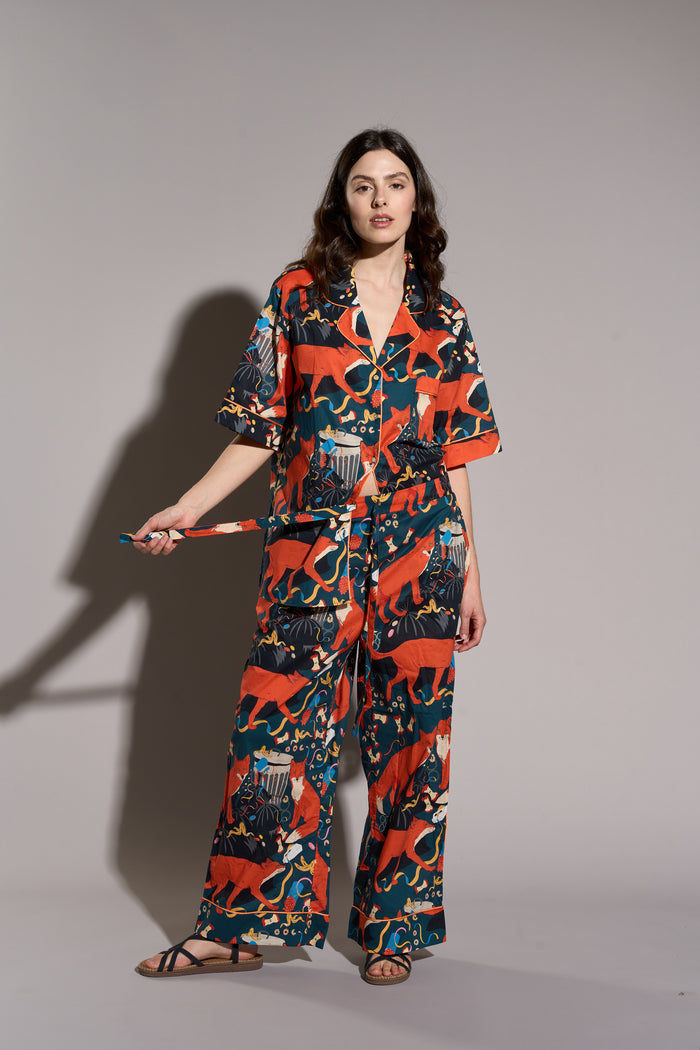 Midnight Party Organic Cotton Pajamas Karen Mabon | M11 Shop
