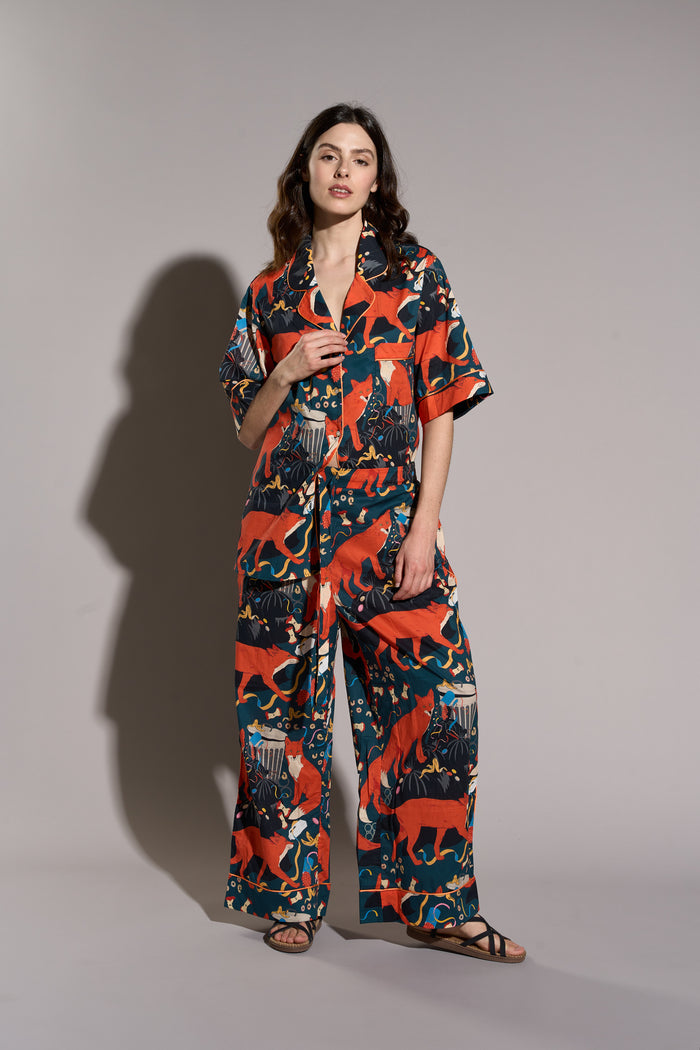 Midnight Party Organic Cotton Pajamas Karen Mabon | M11 Shop