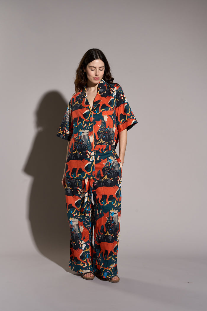 Midnight Party Organic Cotton Pajamas Karen Mabon | M11 Shop