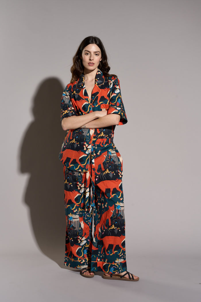 Midnight Party Organic Cotton Pajamas Karen Mabon | M11 Shop