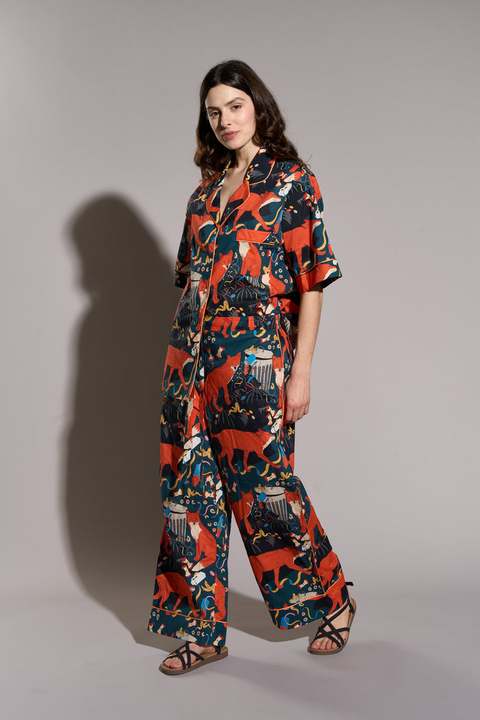 Midnight Party Organic Cotton Pajamas Karen Mabon | M11 Shop