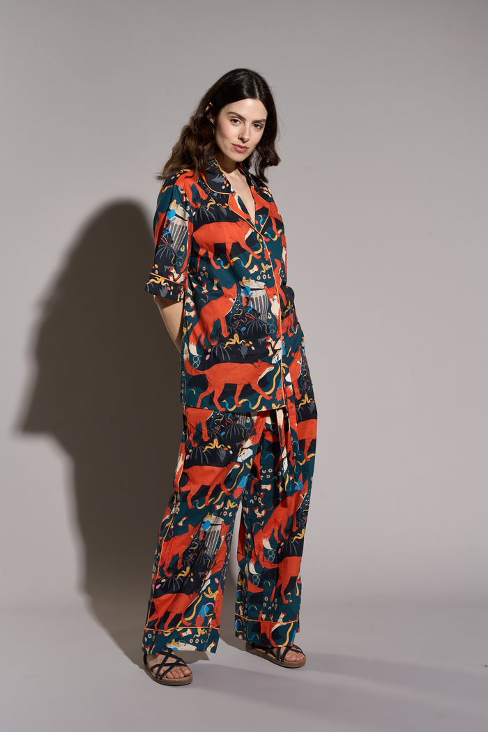 Midnight Party Organic Cotton Pajamas Karen Mabon | M11 Shop