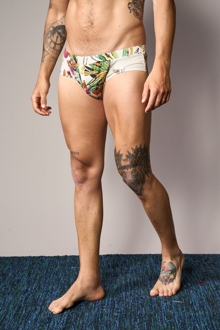 Slip vita bassa in lycra stampata M11Shop | M11 Shop