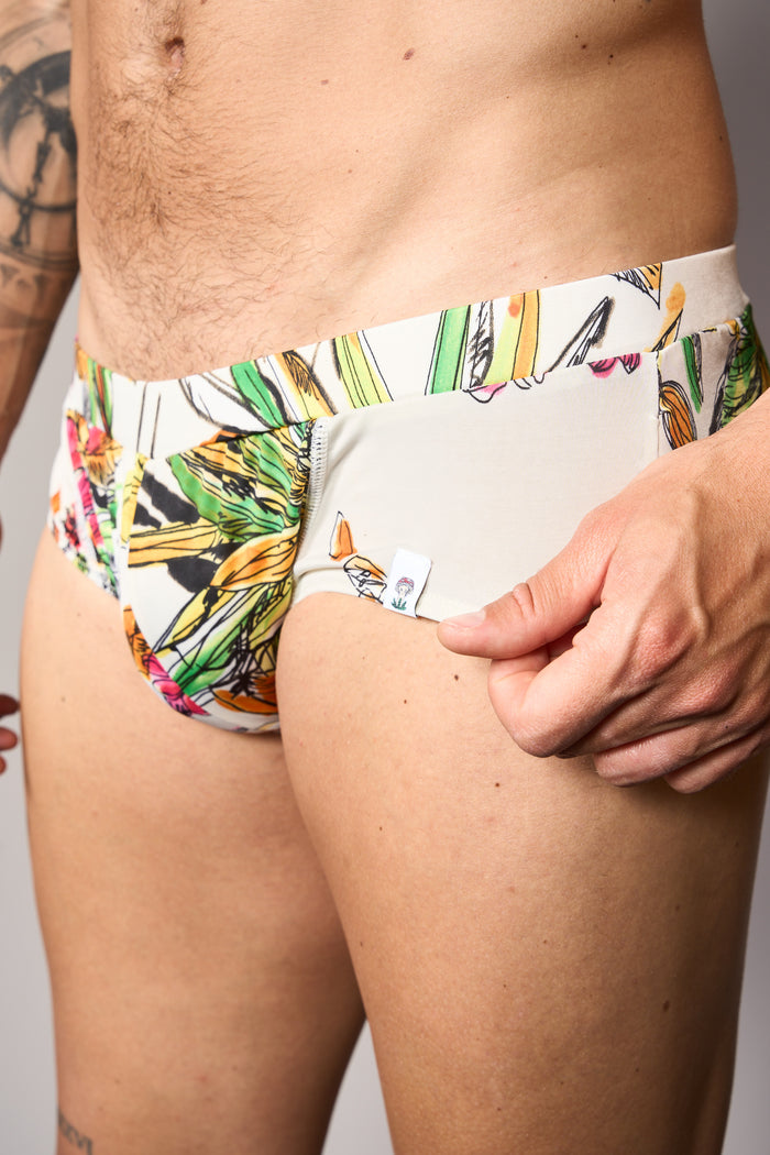 Slip vita bassa in lycra stampata M11Shop | M11 Shop